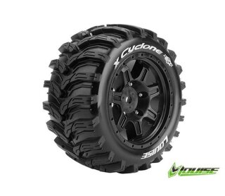 LOUISE LOUT3298B X-CYCLONE Sport-Reifen Felge schwarz 24mm TRAXXAS X-MAXX