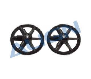 Align H45156 Hauptzahnrad M0.6/121Z schrägverzahnt, schwarz