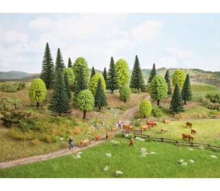 NOCH 26911 Mischwald 10 Bäume 5 -14 cm hoch Spur H0 TT