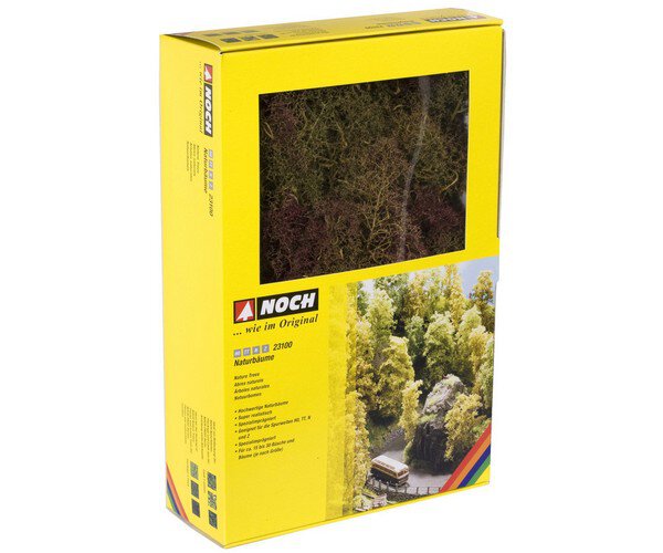 Noch 24100-5 Bäume „Frühling“ Für Modelleisenbahn | 5 Bäume, 100-140 Mm Hoch | Maßstab HO/TT