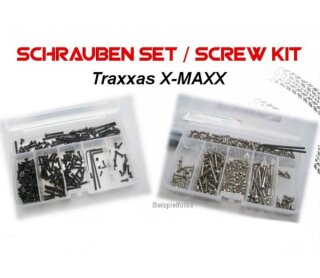 mobo-racing Edelstahl-Schrauben-Set für den Traxxas X-Maxx