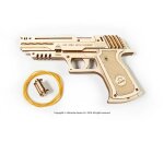 Siva SI-70047 UGEARS Wolf-01 Handfeuerwaffe mechanischer 3D Holzbausatz