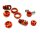 Integy Billet Machined Anodized Shock Parts TRX-4 Scale & Crawler C28055RED