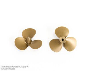 Aeronaut 717076 Schiffsschraube 3-Blatt Kunststoff 45mm M4 linkslaufend