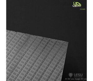 thicon 50194 Riffelblech Quartett Edelstahl 20x30cm 0,35mm stark