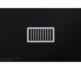 Aeronaut 572034 Lüftungsgitter eckig 24x13mm (VE4)