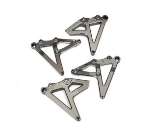 Traxxas 8538X Shock-Halter hinten l&r (satin schwarz chrome-plated)