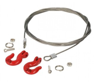 Robitronic R21037 Stahlseil mit Schwerlasthaken