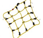 Robitronic R21001Y Gepäcknetz mit Haken Gelb (150mm...