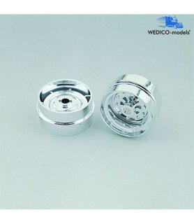 Wedico 456-W Vorderachsfelgen, verchr. f. Breitreifen