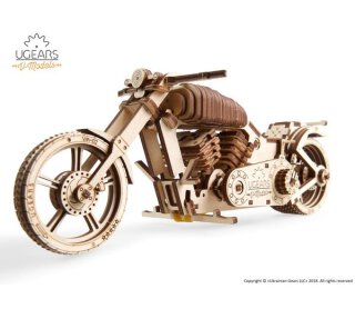 Siva SI-70051 UGEARS Motorrad VM-02  mechanischer 3D Holzbausatz