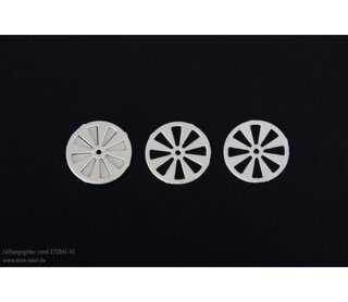 Aeronaut 572042 Lüftungsgitter rund 2 Stück 12mm