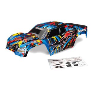 Traxxas 7711T Karo X-Maxx Rock n Roll lackiert + Aufkleber + Tailgate TRX7711T