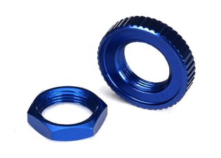 Traxxas 8345 Servo Saver Muttern Alu blau hex 1 serrated 1