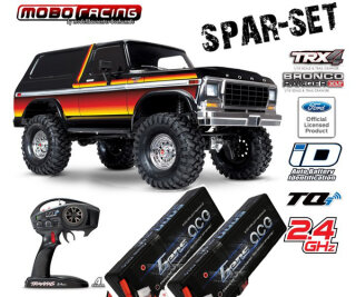 Traxxas 82046-4 TRX-4 1979er Ford Bronco + 2x 2S 7,4V 5000mAh LiPo TRX4 - sunset