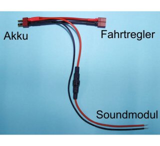 Beier Akku Y-Kabel mit Sicherungshalter Deans