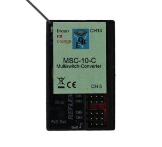 Beier Multiswitch-Converter MSC-10-C für CARSON Reflex Stick MULTI PRO 14 Kanal