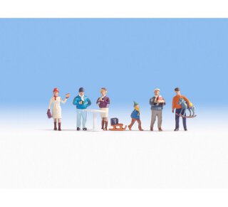 NOCH 15926 Weihnachstmarkt Figuren Set Spur H0