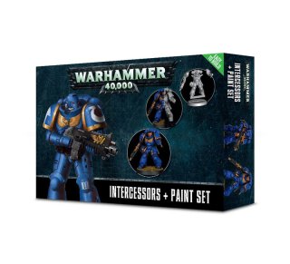 Warhammer 40000 60-11-04 Space Marines Intercessors & Paint Set 99170101010
