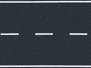 NOCH 60706 Landstraße Asphalt, 100x6,6cm Spur H0