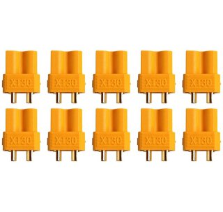 Amass AM-626-10F Goldkontakt - XT30 - 10 Buchse