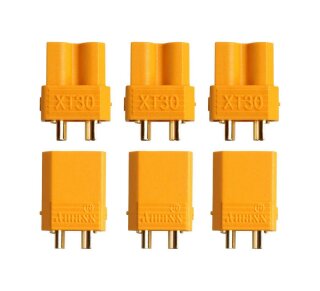 Amass AM-626-3P Goldkontakt - XT30 - 3 Paare