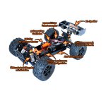 DF-Models 3069 Twister brushed 1:10XL Truggy - RTR 2,4GHz