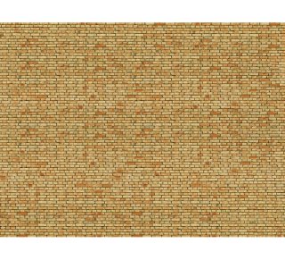 NOCH 56613 3D-Kartonplatte - Klinker, gelb-bunt - Spur H0