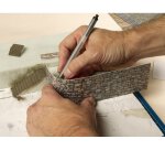 NOCH 56640 3D-Kartonplatte - Bruchsteinmauer, bunt - Spur H0