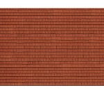 NOCH 56670 3D-Kartonplatte - Dachziegel, rot - Spur H0
