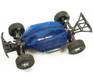 Dusty Motors Shroud Traxxas Slash 2WD mit LCG-Chassis Dreck-Schutz - blau