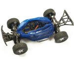 Dusty Motors Shroud Traxxas Slash 2WD mit LCG-Chassis Dreck-Schutz - blau