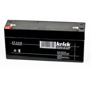 Krick 667253 Bleiakku 6V / 3,4Ah