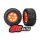 Traxxas 7772T Reifen verklebt X-Maxx orange Maxx AT (2) links & rechts TRX7772T