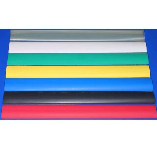 Schrumpfschlauch 12,7 mm blau, lose 1 m, polyolefin, selbst verlöschend, Rate 2:1