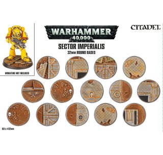 Games Workshop Citadel Sector Imperialis 32mm Round Bases 66-91