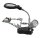 Donau Elektronik HH3 - Helping Hand mit LED-Licht + Lupe