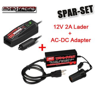Traxxas Lader mit 2A 12V DC + Netzteil AC->DC Adapter 40W für 5-6 Zellen 6-7,2V NiMH