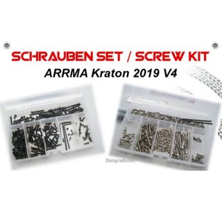 mobo-racing Edelstahl-Schrauben für den ARRMA Kraton 2019 V4