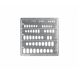 Tamiya 74154 Modeling Rechteck gerade Schablone PE(3) 1-6mm 300074154