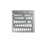 Tamiya 74154 Modeling Rechteck gerade Schablone PE(3)...
