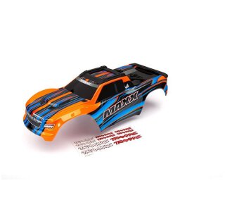 Traxxas 8911T Karo Maxx Orange  lackiert + Decal Sheet