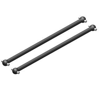 Team Corally C-00180-367 Dogbones - Long - Rear - Steel - 2 pcs
