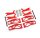 Traxxas 8995R Querlenker-Set WideMaxx rot Querlenker, Spurstangen + Feder