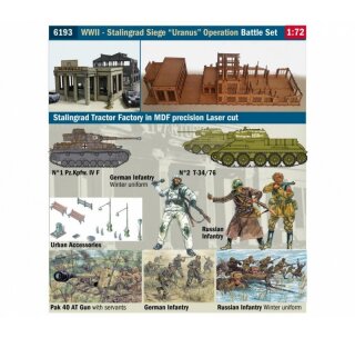 1:72 Italeri 6193 Stalinsrad Siege 1942 Battle Set Plastic Modelbouwpakket