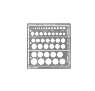 Tamiya 74150 Modeling Kreis Schablone PE (3) 1-12,5mm 300074150