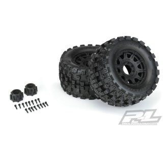 Pro-Line 10166-10 Badlands MX38 BELTED auf Raid 8x32 Felge schwarz 3.8 17mm (2)