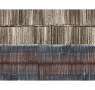 NOCH 56964 3D-Kartonplatte - Bretterwand - Spur N