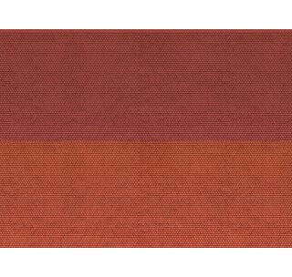 NOCH 56970 3D-Kartonplatte - Biberschwanz - rot Spur N