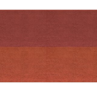 NOCH 56970 3D-Kartonplatte - Biberschwanz - rot Spur N